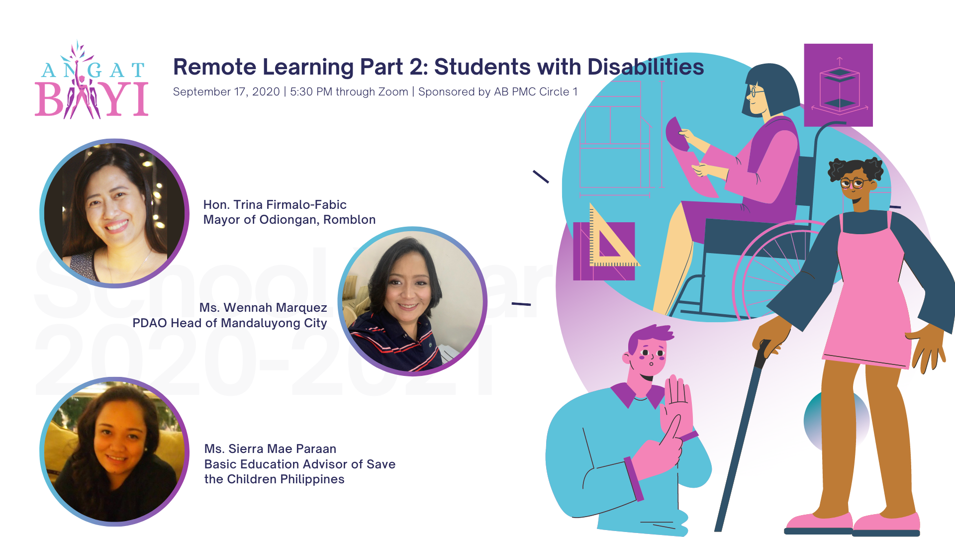 One of the Angat Diwa: BAYI Learning Sessions about Students with Disabilities