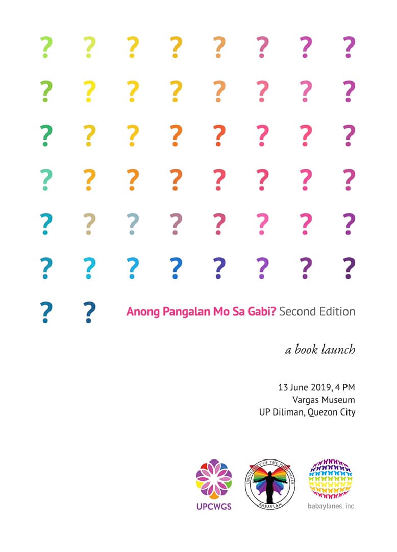 Book Launch: Anong Pangalan Mo Sa Gabi? Second Edition