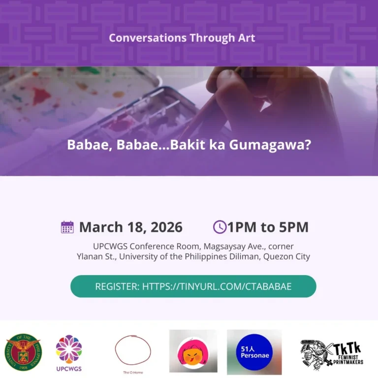 Conversations Through Art: Babae, Babae…Bakit ka Gumagawa?