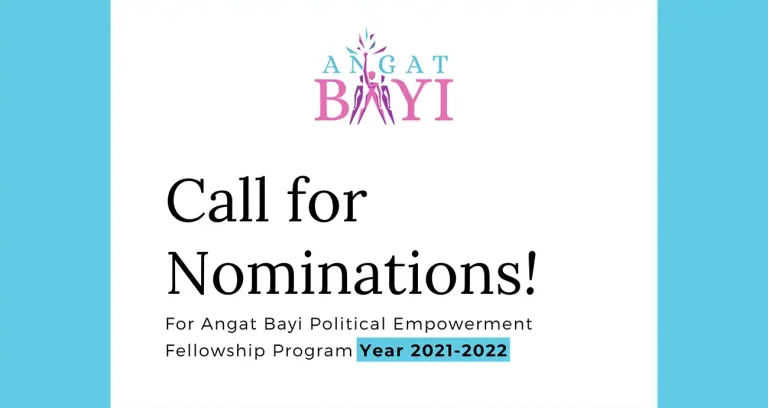 Call for Nominations: Angat Bayi Fellows Batch 3