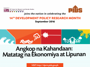 Investing in Risk Reduction for a Resilient Philippines