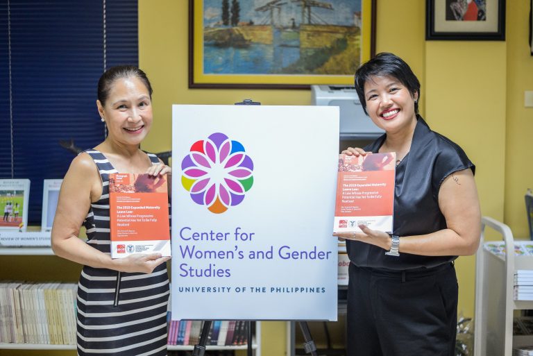 UPCWGS Library Receives Book Donation on Expanded Maternity Leave Law