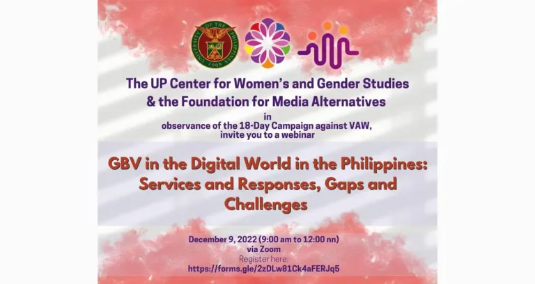 GBV in the Digital World in the Philippines: Services and Responses, Gaps and Challenges