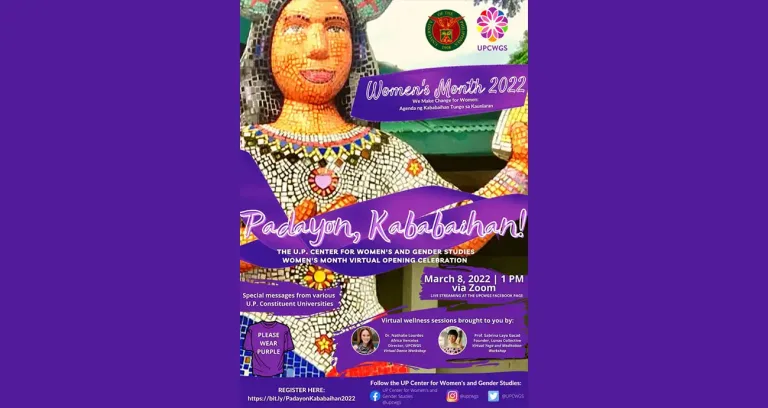 Padayon, Kababaihan!: The UPCWGS Women’s Month Virtual Opening Celebration