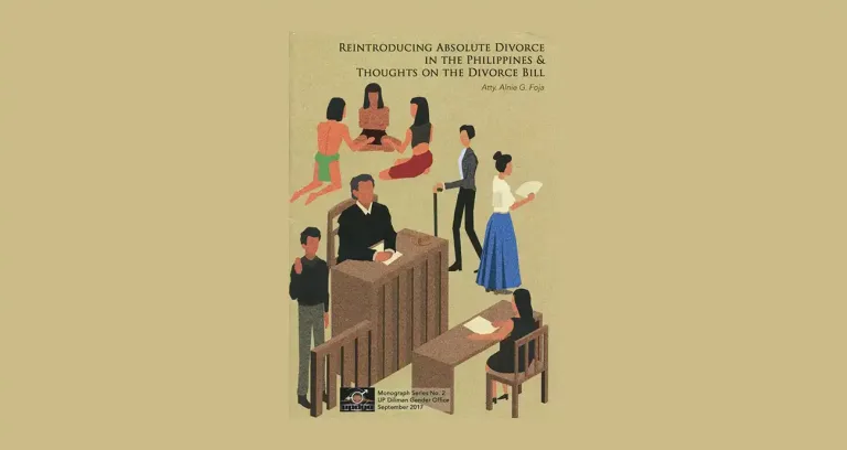 UP DGO Releases Monograph on Divorce in the Philippines
