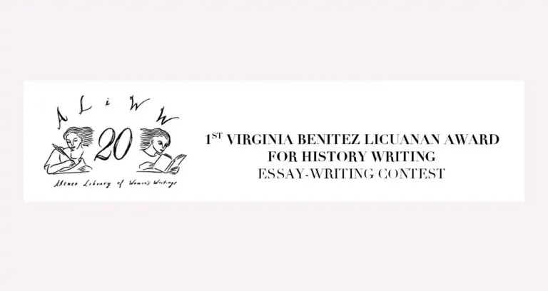 Call for Entries: Virginia Benitez Licuanan Award in History Writing – Essay Writing Contest